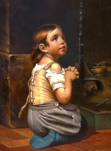 Молящаяся девочка