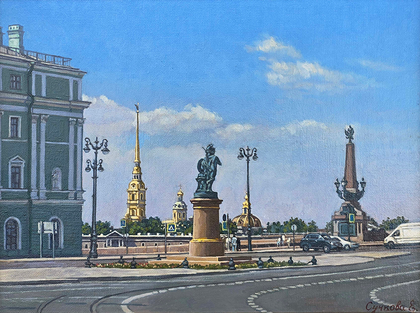 Вид на Петропавловскую крепость